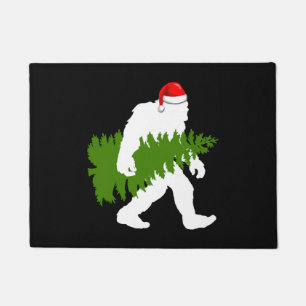 ビッグフットサンタクロースおもしろいクリスマスギフト ドアマット