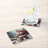 ビッグフットサンタクロース スクエアペーパーコースター (インサイチュ)