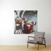 ビッグフットサンタクロース タペストリー (インサイチュ(横))