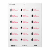 ビッグフットサンタ ラベル (フルシート)