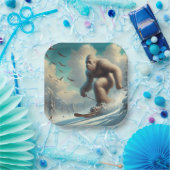 ビッグフットスキー ペーパープレート (パーティー)