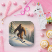 ビッグフットスノーボード ペーパープレート (パーティー)