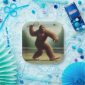 ビッグフットテニス ペーパープレート (パーティー)