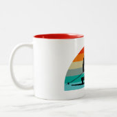 ビッグフットテレマークスキーレインボー ツートーンマグカップ (左)