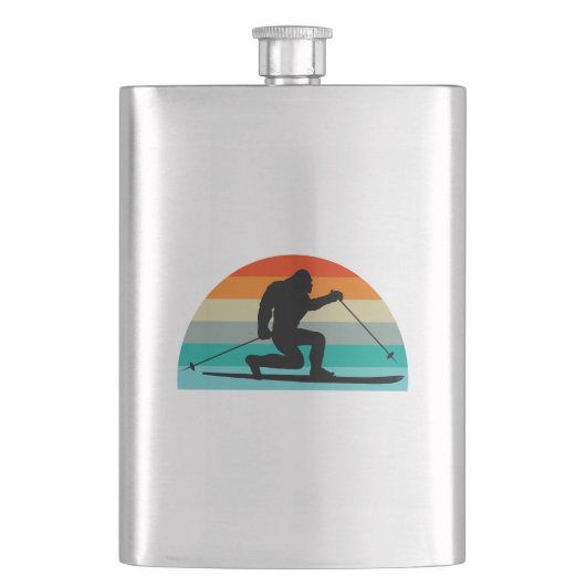 ビッグフットテレマークスキーレインボー フラスク (正面)