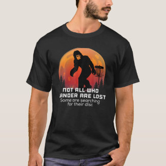ビッグフットディスクゴルフサスカッチチェーントッサおもしろいービッグ Tシャツ