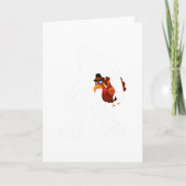 ビッグフットトルコのおもしろいな感謝祭日 カード (正面)