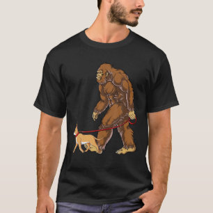 ビッグフットドッグウォークチワワ男性サスカッチLov Tシャツ