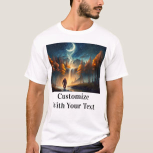 ビッグフットナイトウッズスターズムーン Tシャツ