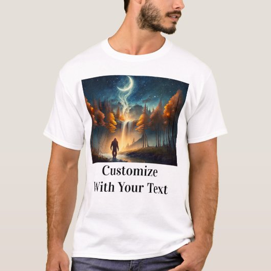 ビッグフットナイトウッズスターズムーン Tシャツ (正面)