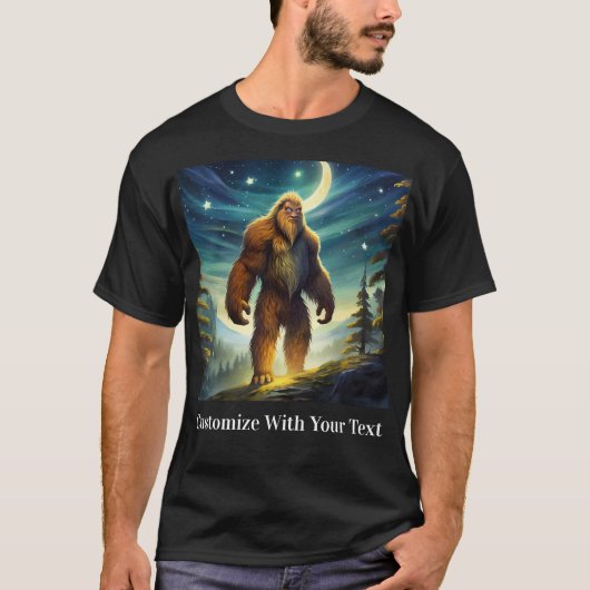 ビッグフットナイトウッズムーンスターズ Tシャツ (正面)