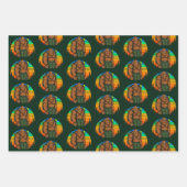 ビッグフットバックパックハイキングアドベンチャーおもしろい ラッピングペーパーシート (正面)