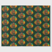 ビッグフットバックパックハイキングアドベンチャーおもしろい ラッピングペーパー (フラット)