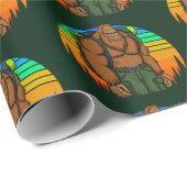 ビッグフットバックパックハイキングアドベンチャーおもしろい ラッピングペーパー (ロールコーナー)