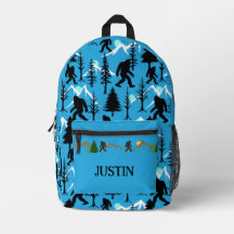 ビッグフットパターン(の模様が)あるサスカッチブルー