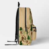 ビッグフットパターン(の模様が)あるサスカッチ プリントバックパック (左)