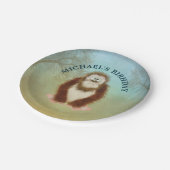 ビッグフットパーソナライズされた誕生日 ペーパープレート (アングル)