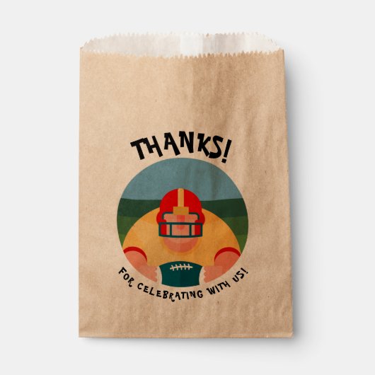 ビッグフットボール選手のすごいスポーツファン フェイバーバッグ (正面)