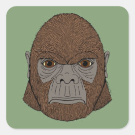 ビッグフットポートレート1 (Ape-Like) スクエアシール