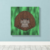 ビッグフットポートレート2 （ヒト様） キャンバスプリント (インサイチュ (ウッドフロア))