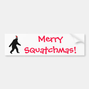 ビッグフットメリーなSquatchmas! バンパーステッカー