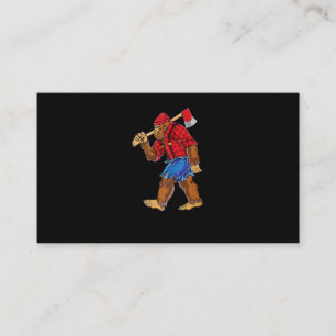 ビッグフットランバージャックTシャツサスカッチ大工男 名刺