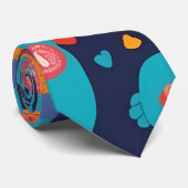 ビッグフットレトロカラフルパタパーソナライズされたーン ネクタイ (ロール)