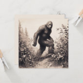 ビッグフットヴィンテージイラストレーション民俗学 カード (正面/裏面インサイチュ)