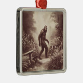 ビッグフットヴィンテージイラストレーション民俗学 メタルオーナメント (右)