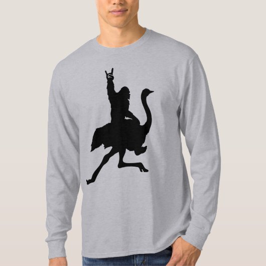 ビッグフット乗りダチョウ Tシャツ (正面)