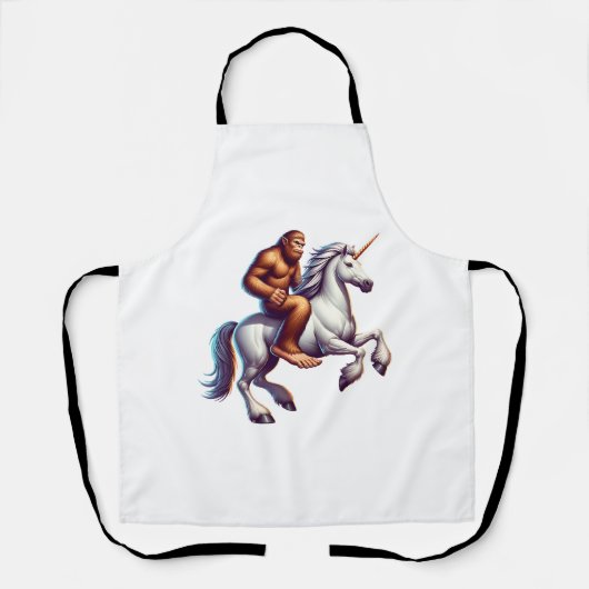 ビッグフット乗りユニコーン エプロン (正面)