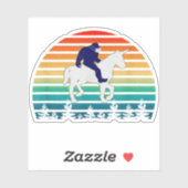 ビッグフット乗りユニコーン シール (シート)