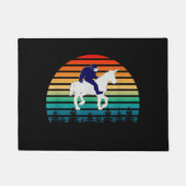 ビッグフット乗りユニコーン ドアマット (正面)