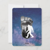 ビッグフット付きクリスマス シーズンカード (裏面)