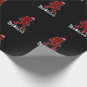 ビッグフット信じプライドマッチングファミリークリスマスパ ラッピングペーパー (角)