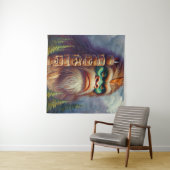 ビッグフット先住民アメリカントテム タペストリー (インサイチュ(横))