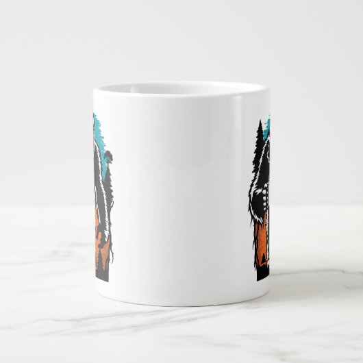 ビッグフット及びコーヒー ジャンボコーヒーマグカップ (正面)