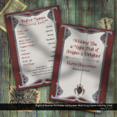 ビッグフット名印刷可能ハロウィーンマッチングゲーム シーズンカード