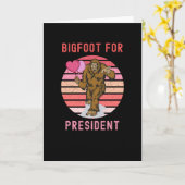 ビッグフット大統領 カード (黄色い花)