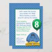 ビッグフット子供の誕生日パーティー招待状 招待状 (正面/裏面)