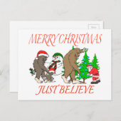 ビッグフット家族のクリスマス2 シーズンポストカード (正面/裏面)