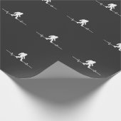 ビッグフット心拍ユーモアおもしろいサスカッチファン ラッピングペーパー (角)