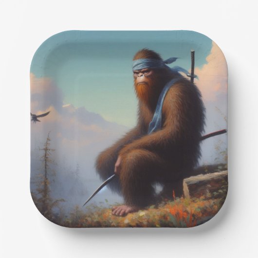 ビッグフット忍者 ペーパープレート (正面)