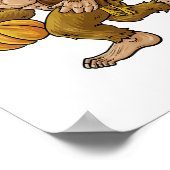 ビッグフット感謝祭シュタルトルコ&カボチャHide_ ポスター (角)