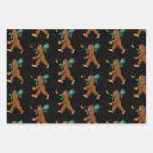 ビッグフット拉致エイリアン異常おもしろい現象 ラッピングペーパーシート (正面3)