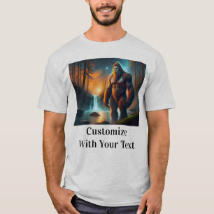 ビッグフット星空のナイトウッズムーン Tシャツ