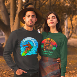 ビッグフット朝コーヒービッグフットの髪は気にない Tシャツ