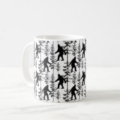 ビッグフット模様マグカップ コーヒーマグカップ (正面左)