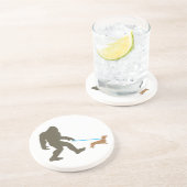 ビッグフット歩くダックスシュントサスカッチドキシードッグギフト コースター (側面)