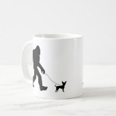 ビッグフット歩くチワワ コーヒーマグカップ (正面左)